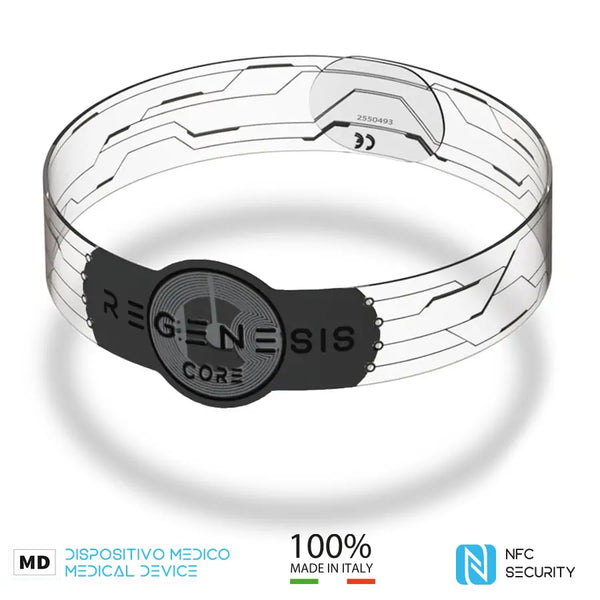 Bracciale Regenesis Core Dispositivo Medico di Classe 1 a Induzione Ionica | Modulatore dei Processi Redox e dell’Infiammazione Basale