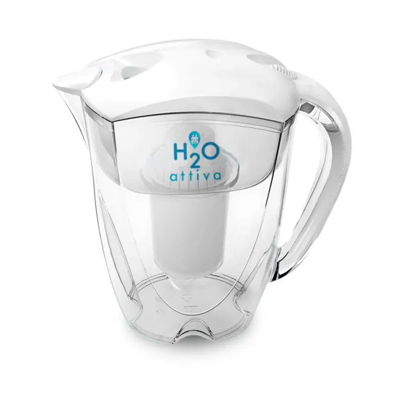 H2O Attiva Caraffa Filtrante – Acqua Idrogenata, Alcalina, Ionizzata e Micro-Strutturata con 1 Filtro Incluso