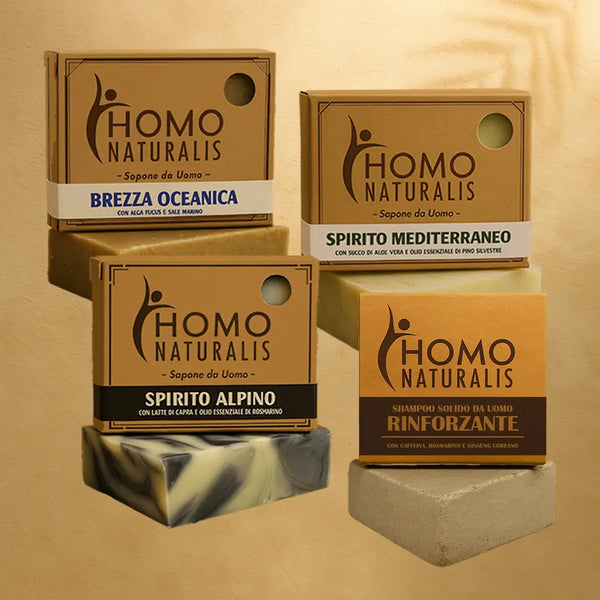 Kit Doccia | 3 Saponi Artigianali + Shampoo Solido
